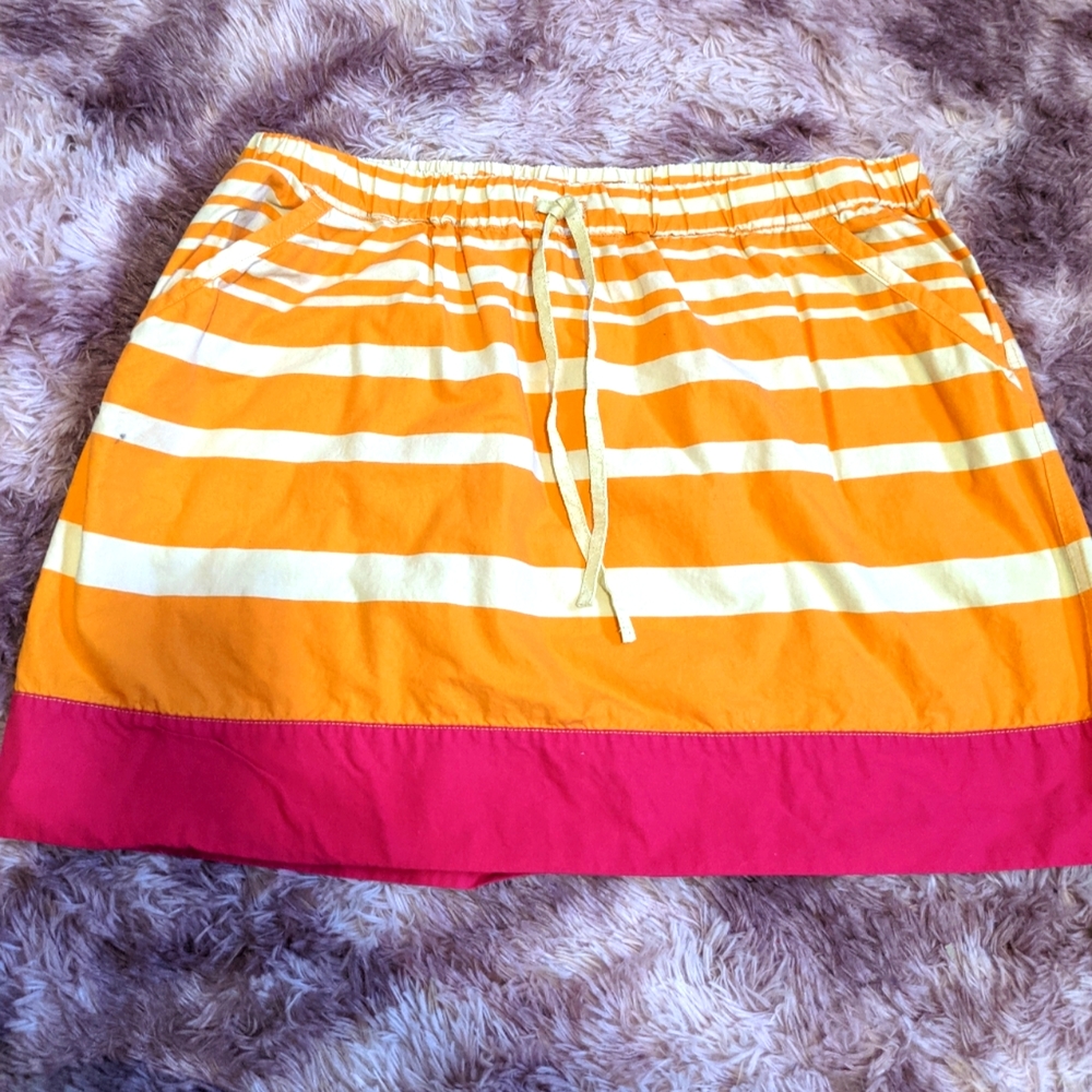 Merona striped orange and pink skirt - XXL